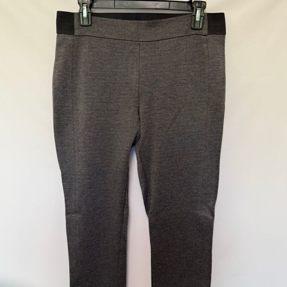 Talbots gray pull on stretch pants elastic waist size large